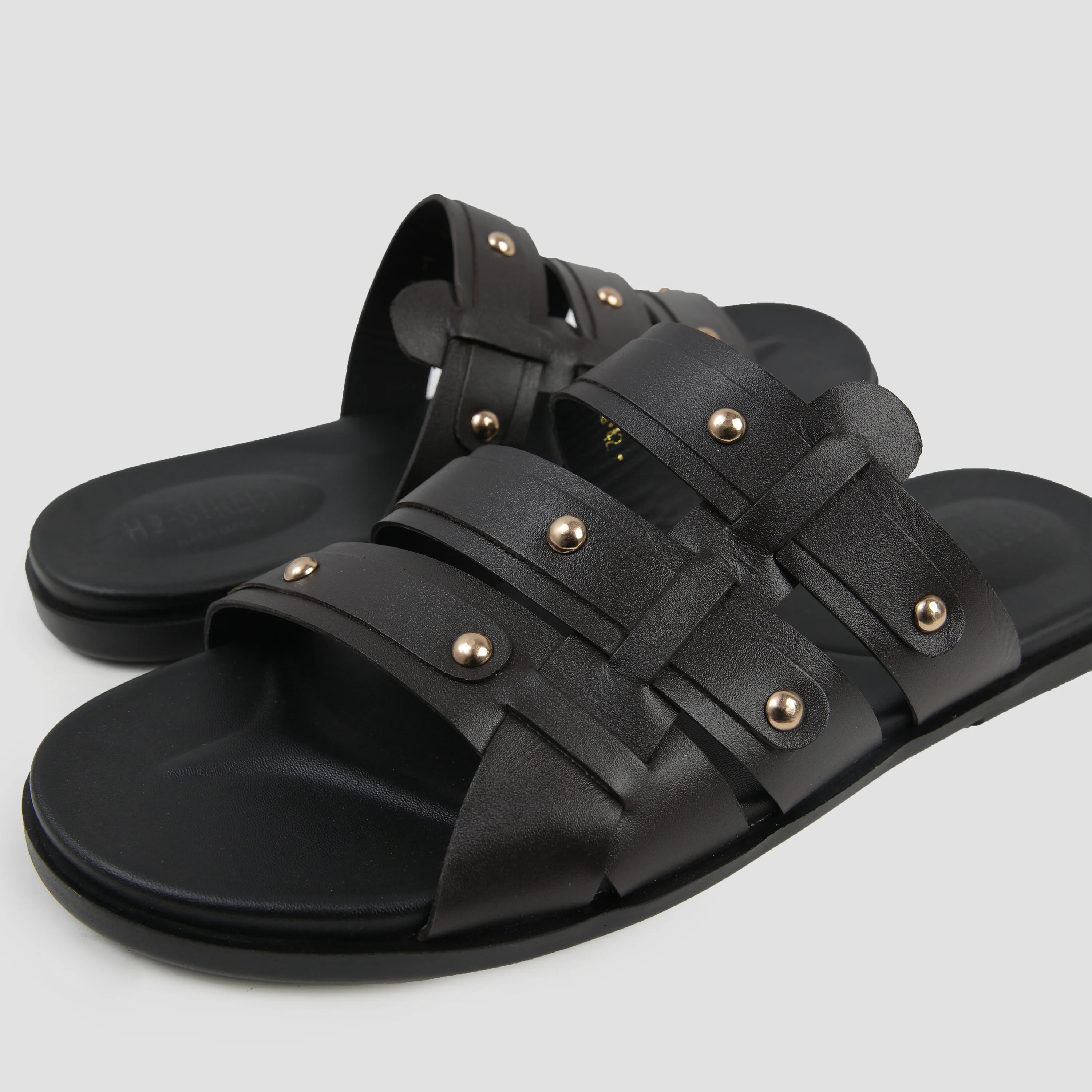 MULTI LEATHER STRAPE SLIPPER - Image 5