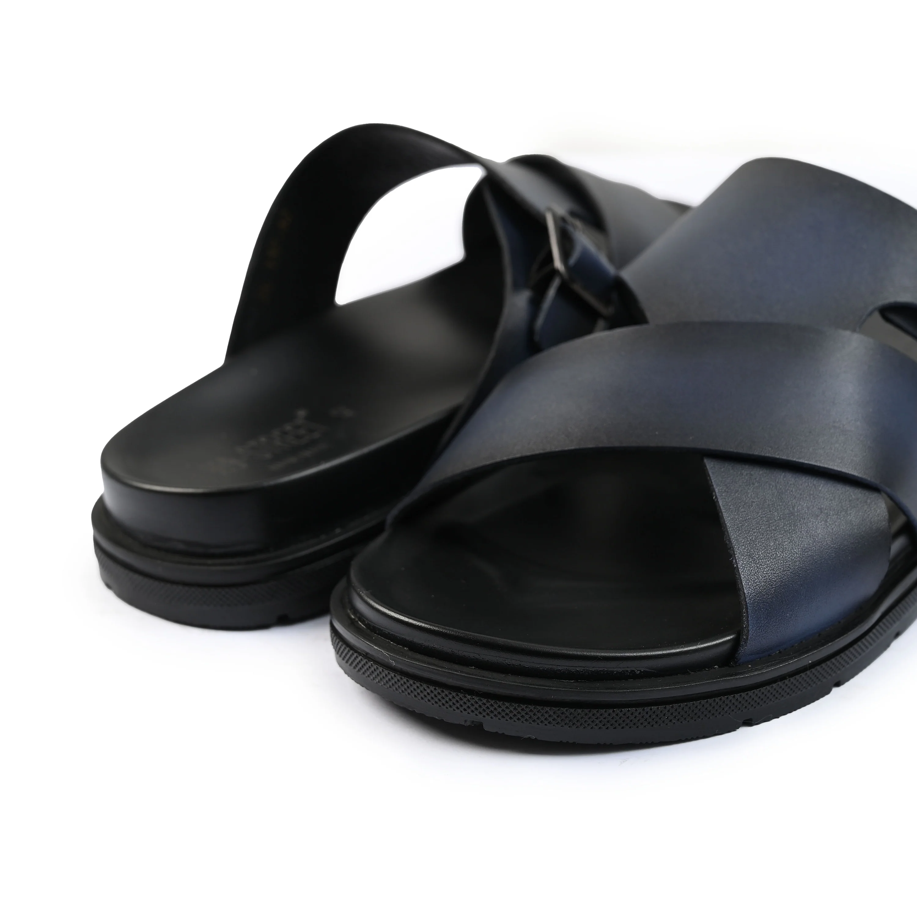TWO TONE LEATHER EVA SLIPPER - Image 5