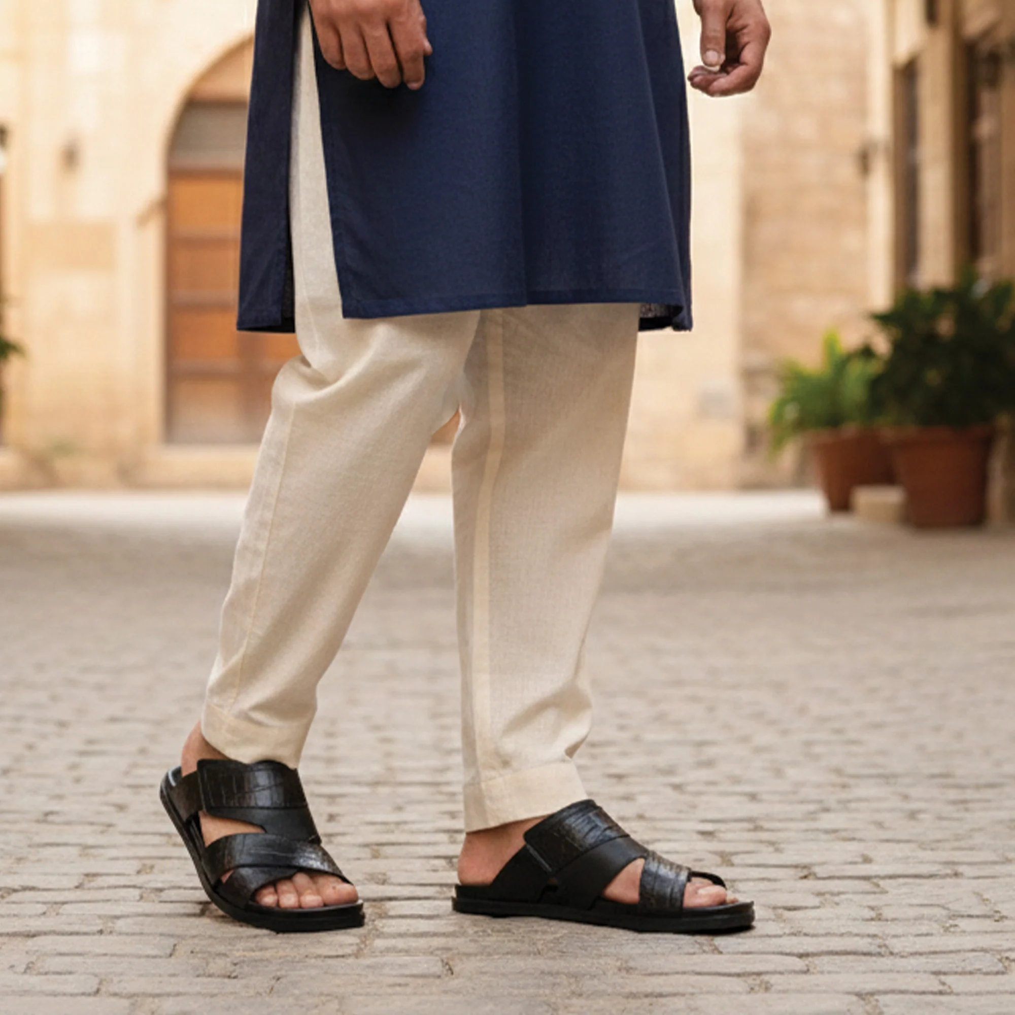SPLIT LEATHER EVA SLIPPER - Image 6