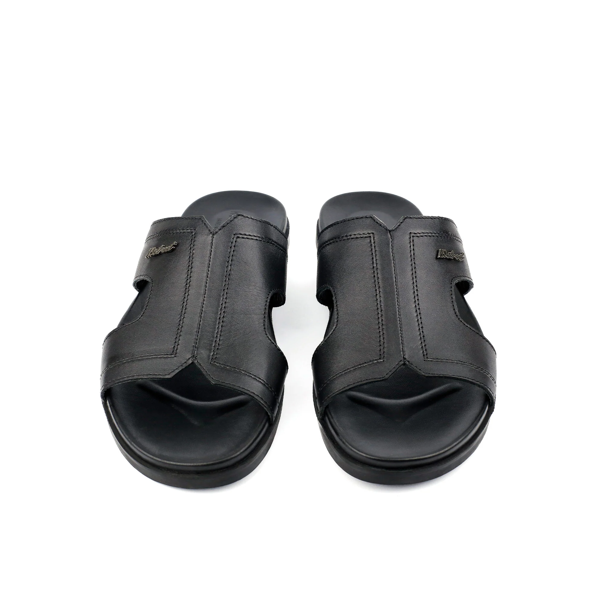 BLACK ANILINE LEATHER SLIPPER - Image 3