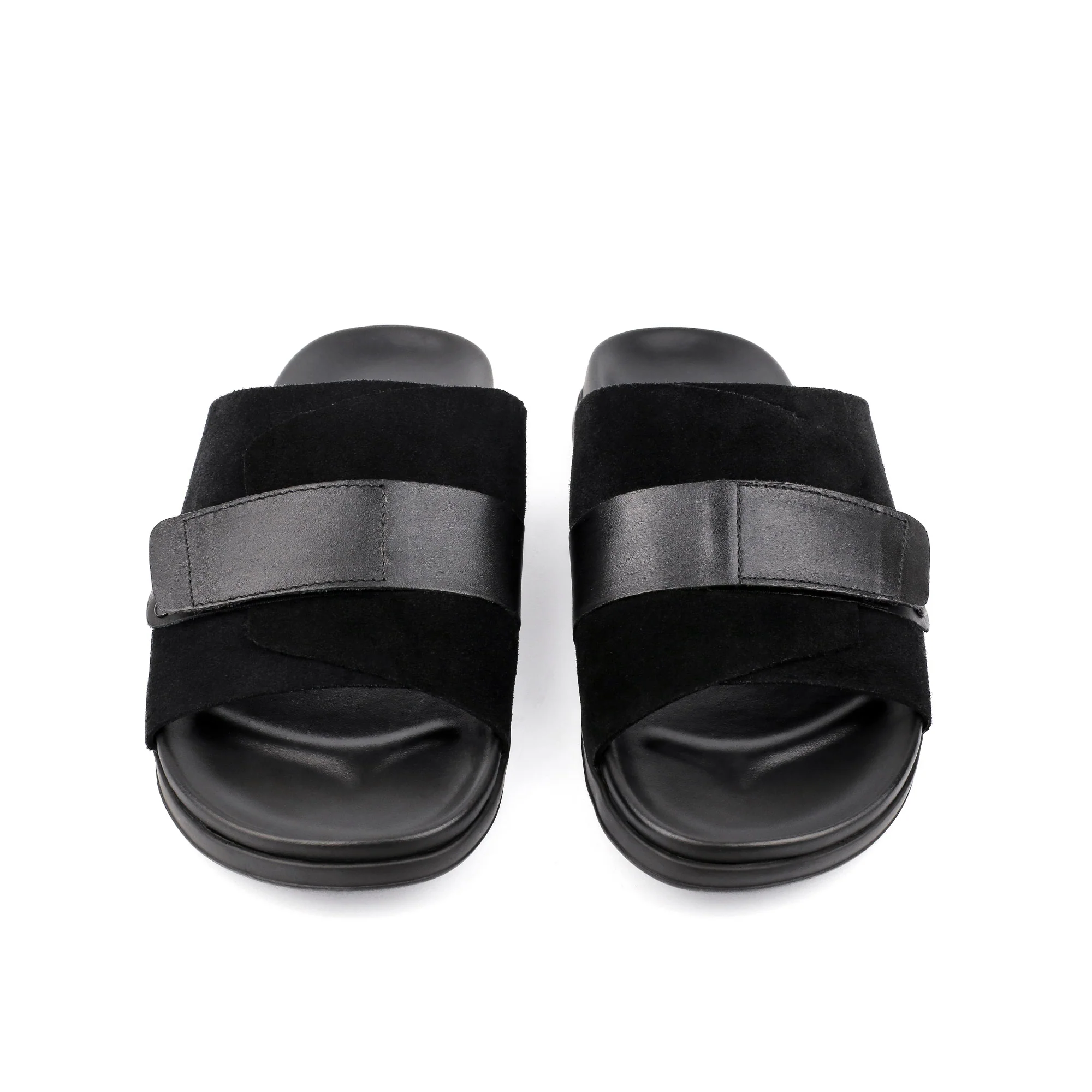 BLACK SUEDE COMFORT SLIPPER - Image 3