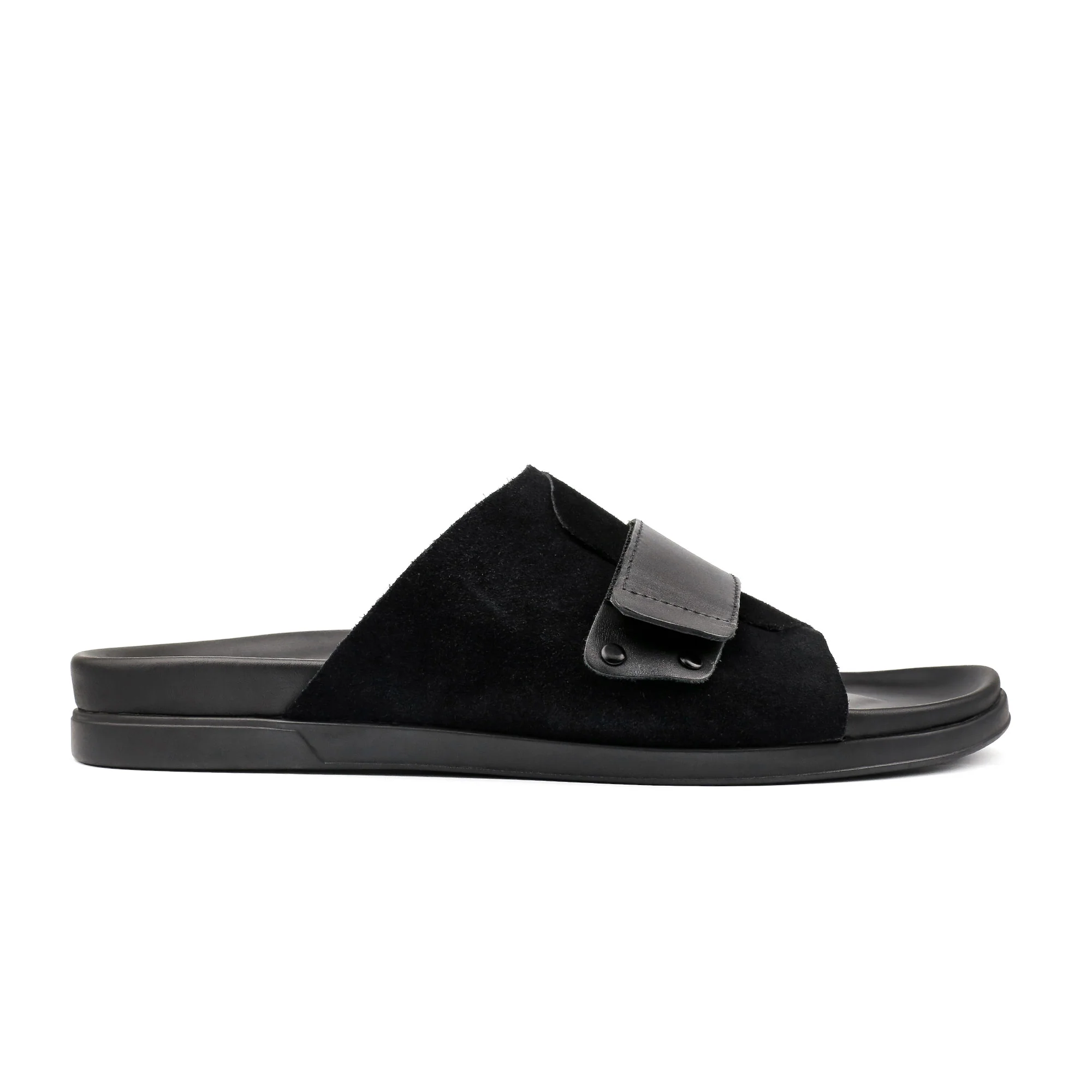BLACK SUEDE COMFORT SLIPPER - Image 4