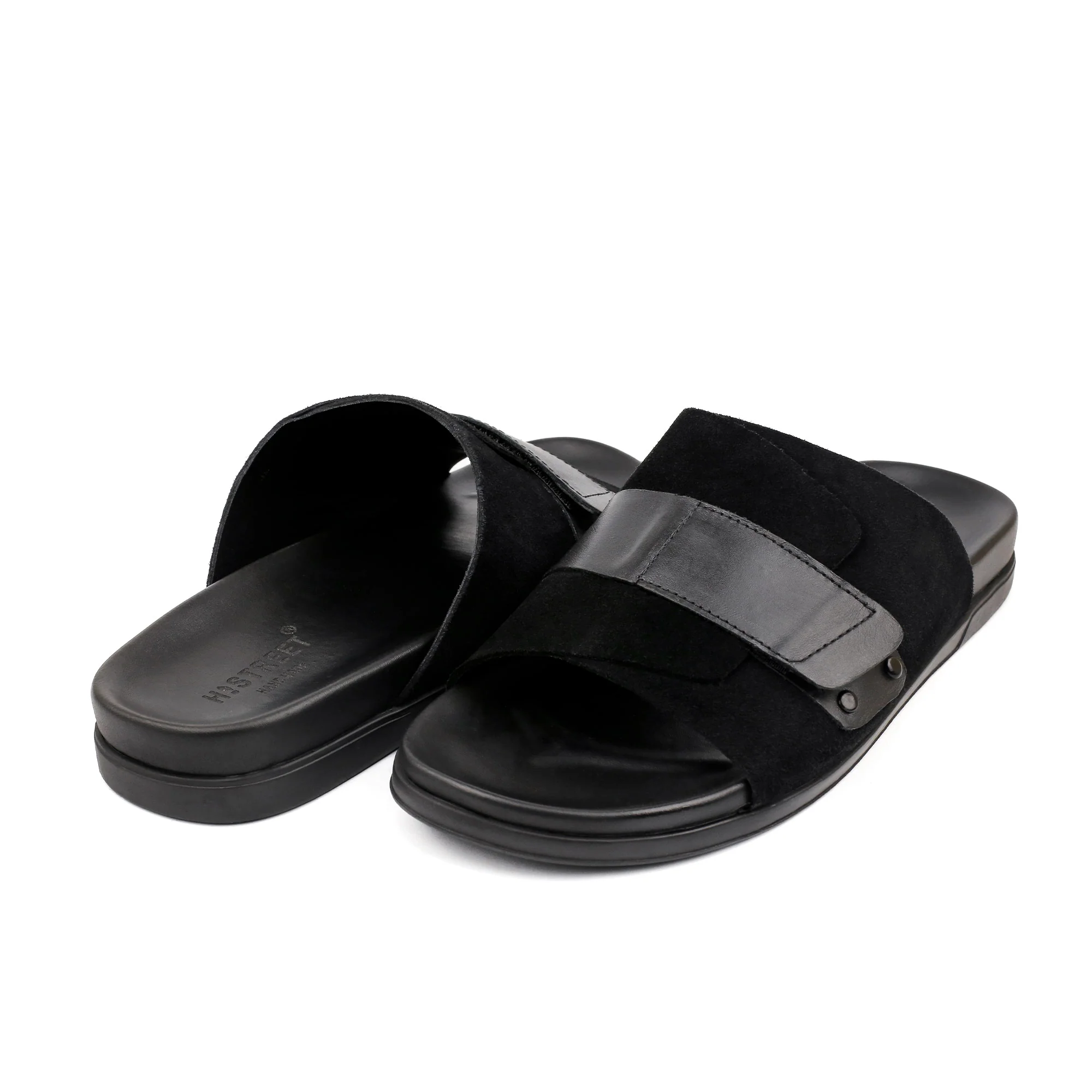 BLACK SUEDE COMFORT SLIPPER - Image 5