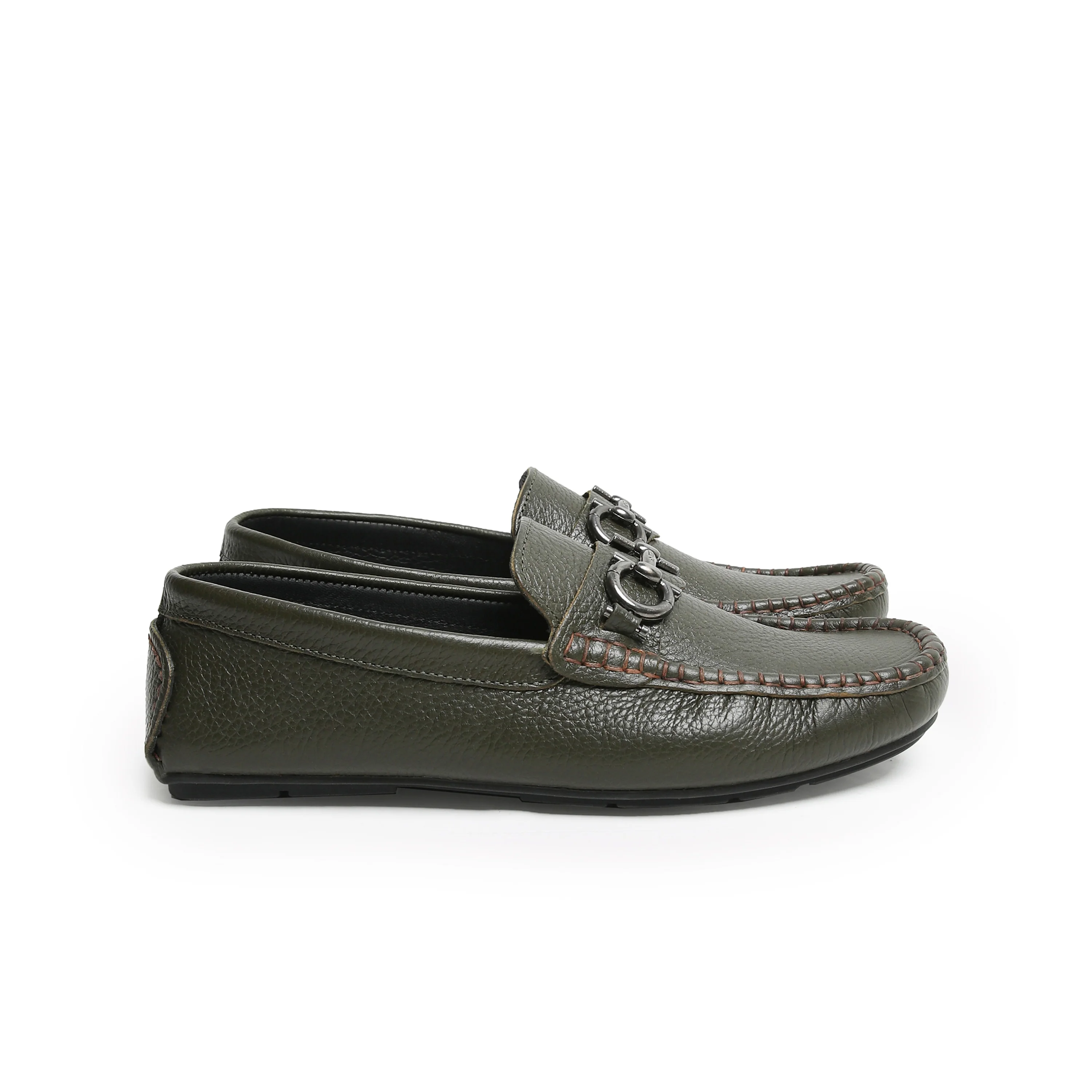 SOFT LEATHER BUCKLE MOCCASIN - Image 2