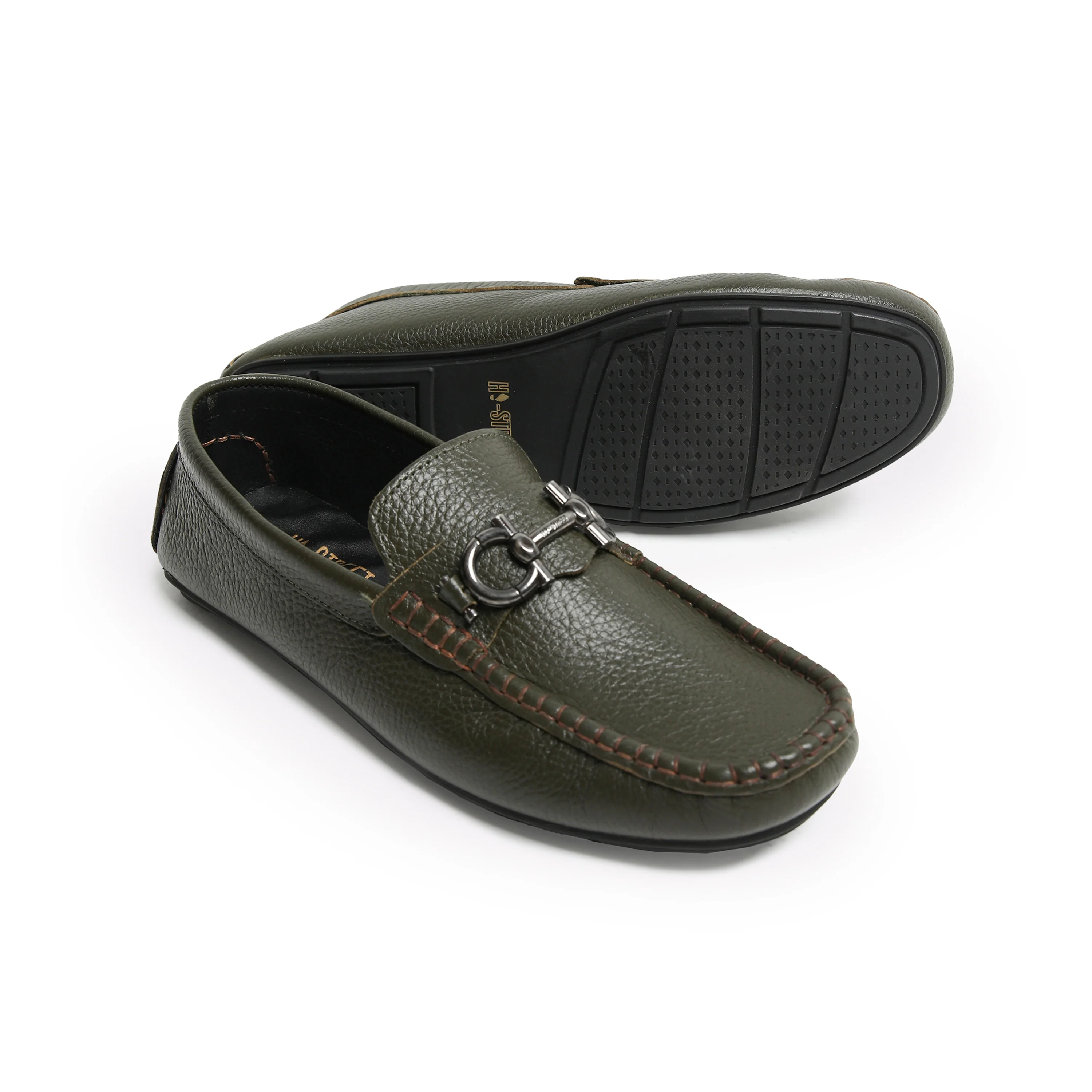 SOFT LEATHER BUCKLE MOCCASIN - Image 4
