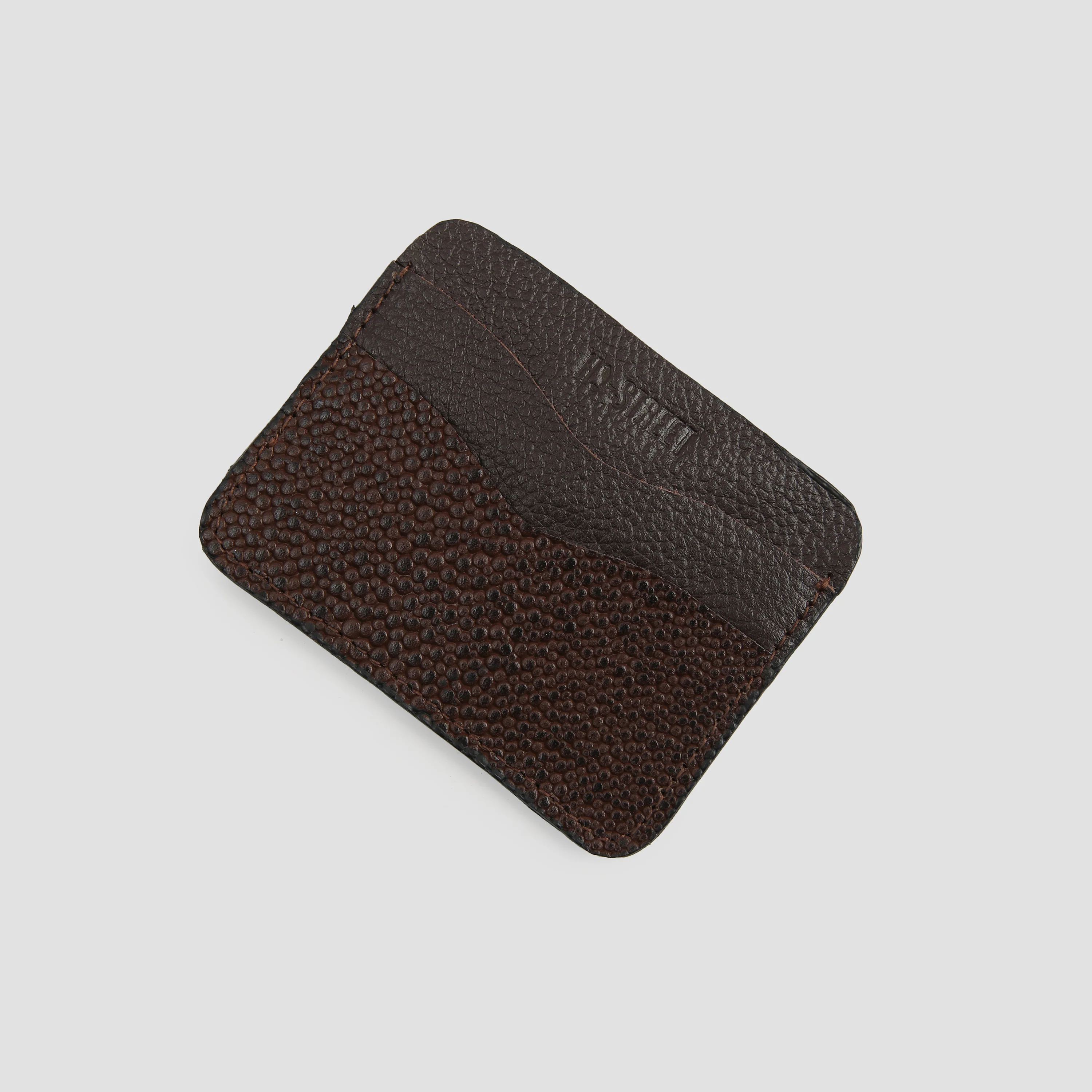 CLASSIC TEXTURED LEATHER CARD HOLDER - Image 2
