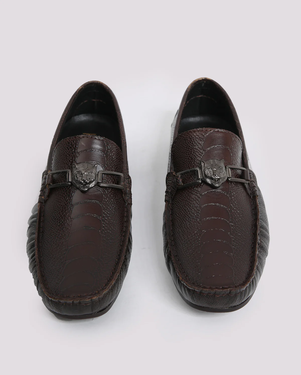TEXTURED LOAFER WITH BUCKLE - Image 5