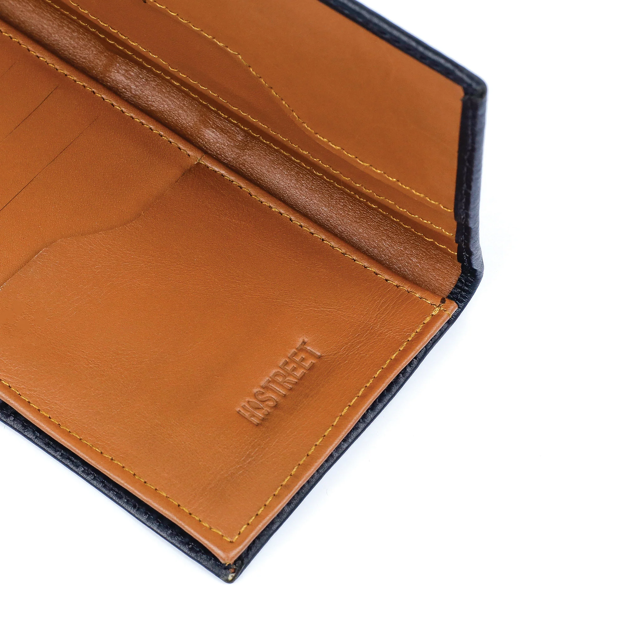 BLACK LEATHER LONG WALLET - Image 6