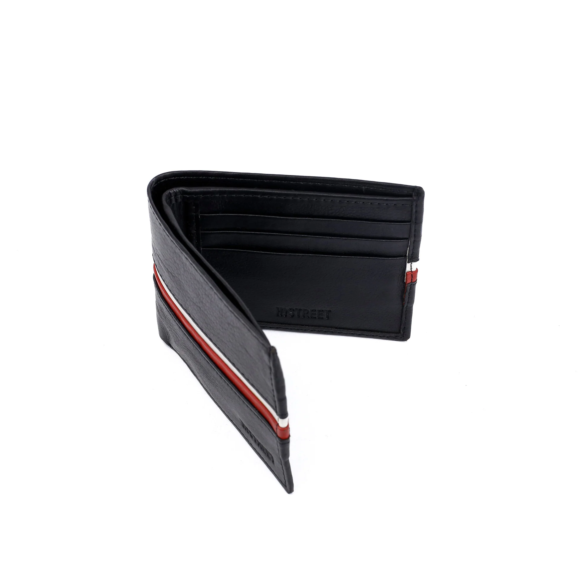 BLACK ANILINE LEATHER WALLET - Image 6